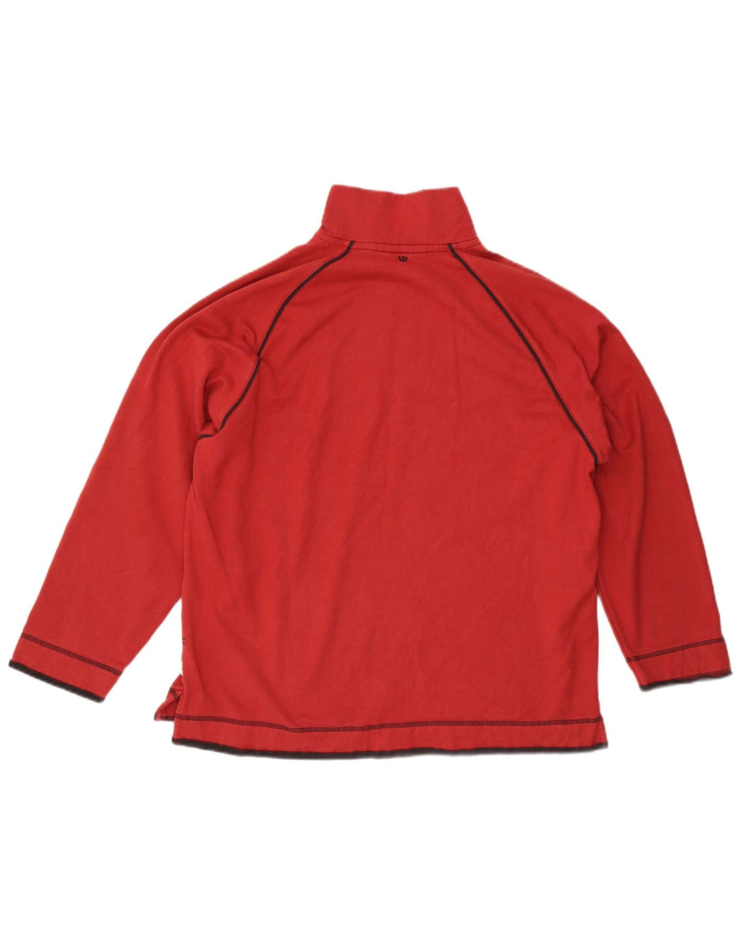 Jersey de punto con cuello y cremallera para hombre Fat Face XL Algodón rojo