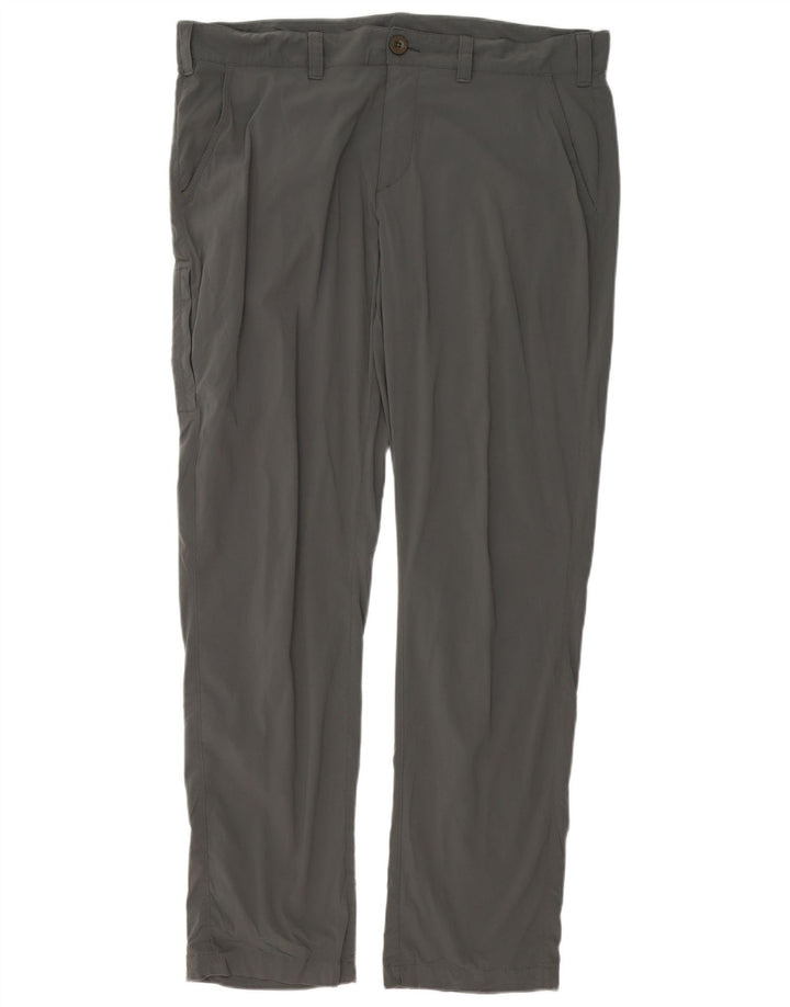 EDDIE BAUER Pantalón cargo ajustado para hombre W38 L32 Nylon gris