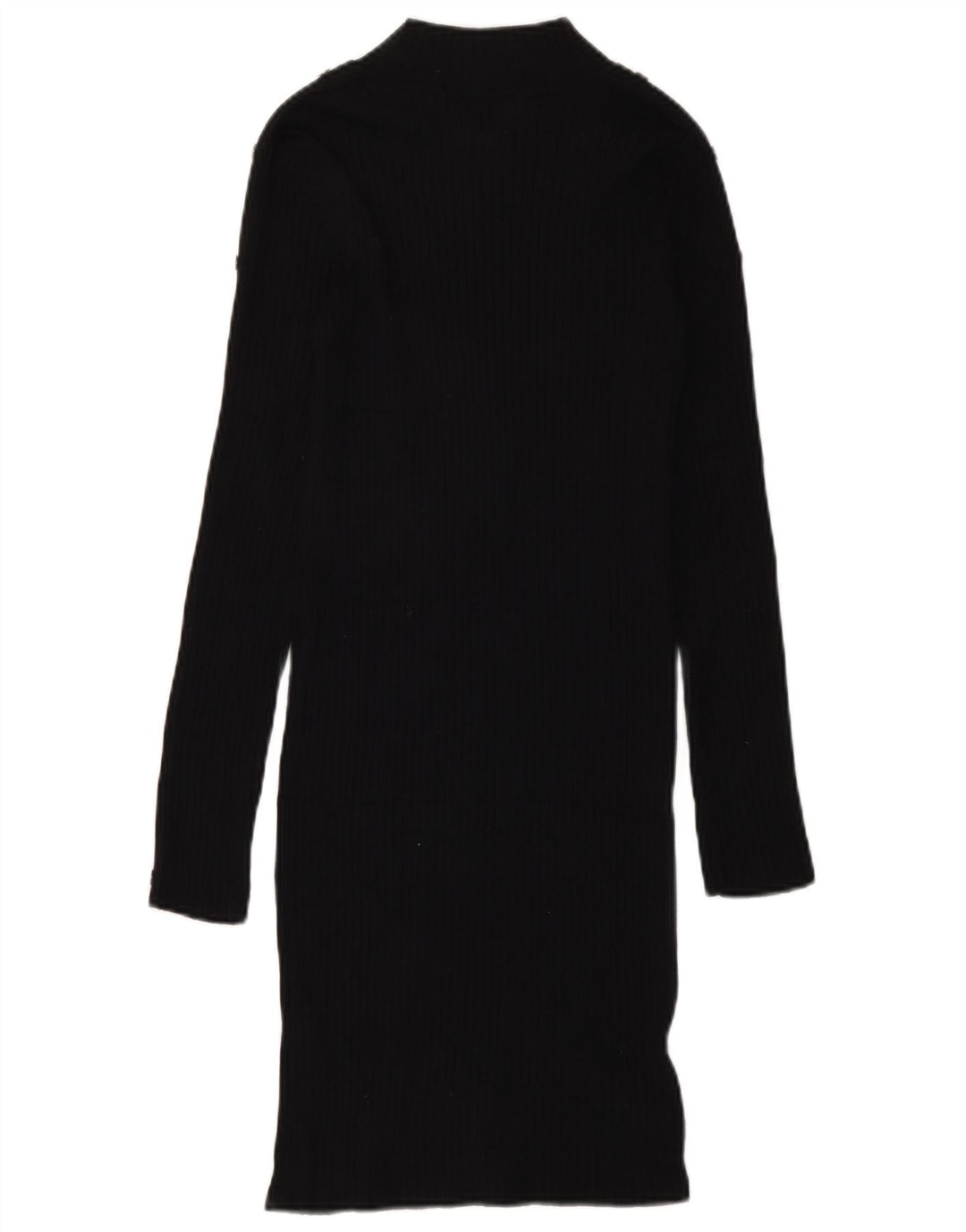 Zara Vestido tipo jersey para mujer UK 40 Medium Viscosa negra