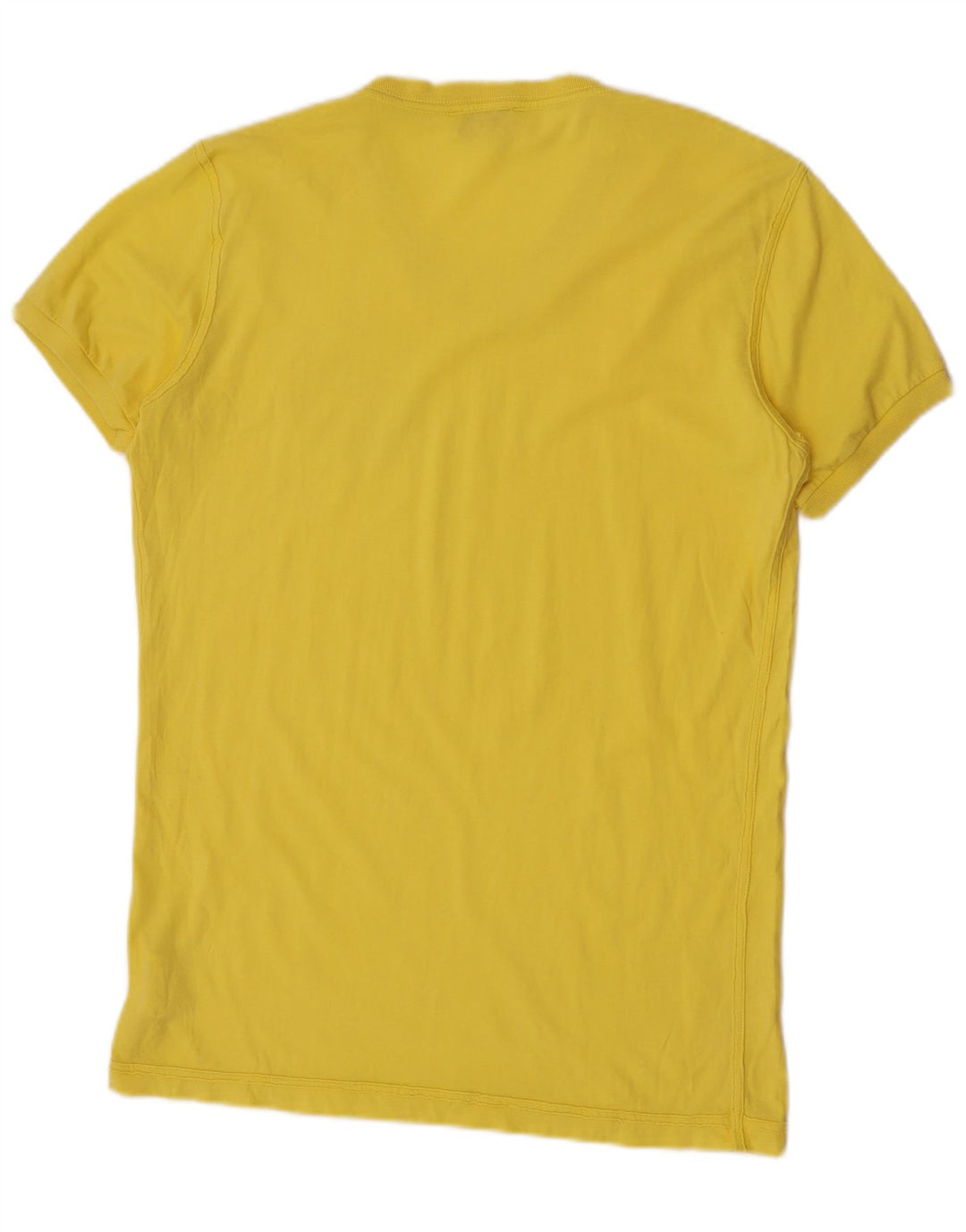 Diesel Hombre Camiseta Gráfica Top Grande Algodón Amarillo