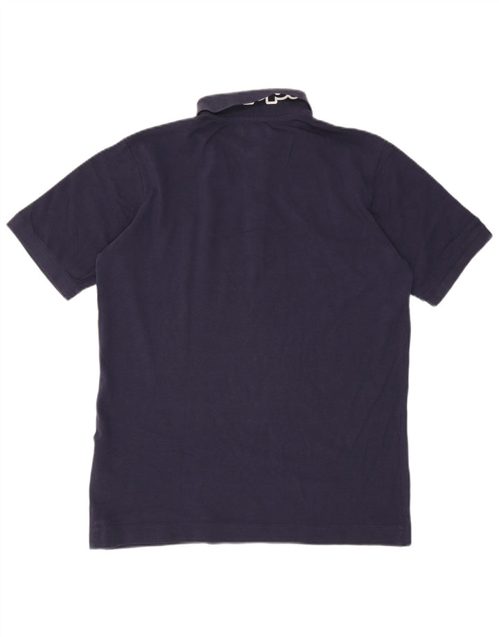 Kappa Mens Graphic Polo Shirt Grande Azul Marino Algodón