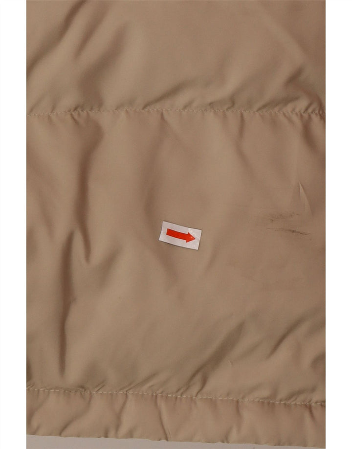 FILA Chaqueta acolchada con capucha para hombre UK 38 Poliéster beige medio
