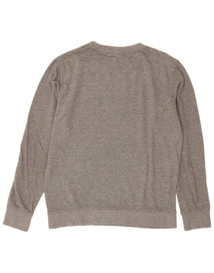Jack & Jones Hombre Sudadera Jumper De Algodón Moteado Gris Medio