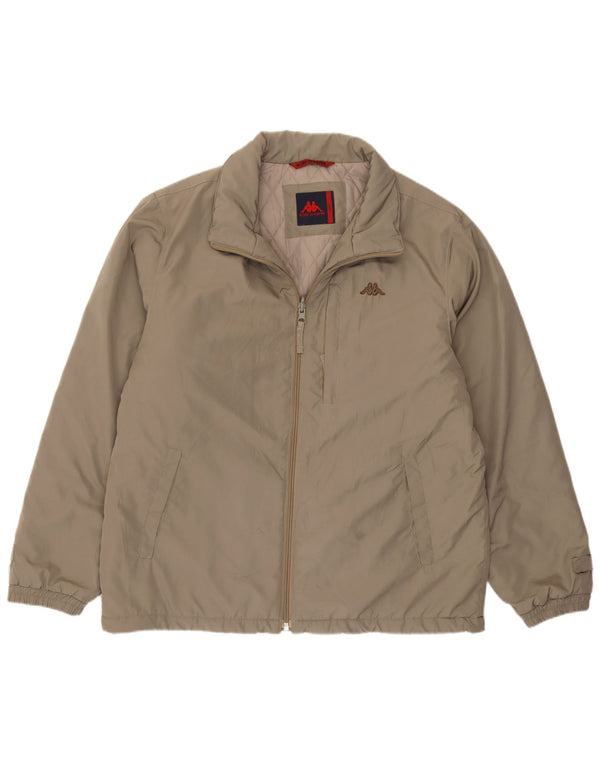 Kappa Chaqueta acolchada para hombre UK 40 Large Marrón Poliamida