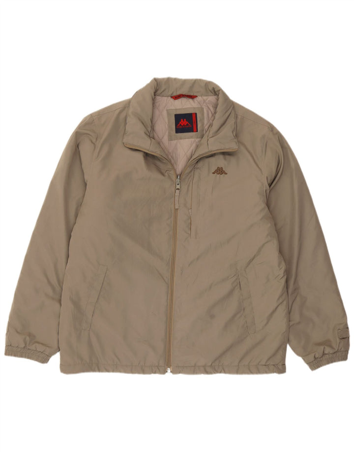 Kappa Chaqueta acolchada para hombre UK 40 Large Marrón Poliamida