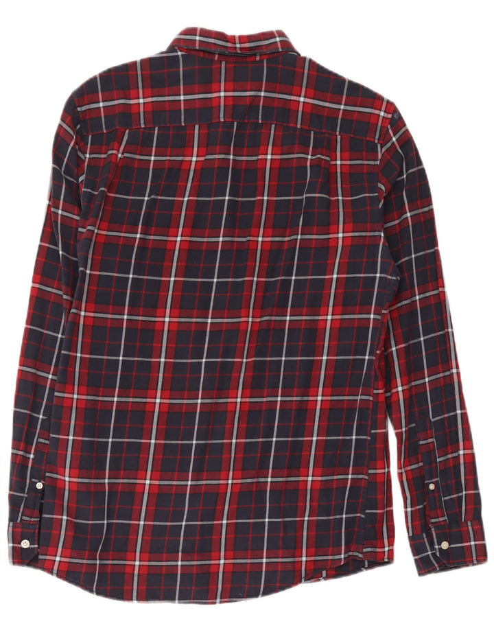 Jack Wills Camisa de franela de corte clásico de algodón a cuadros en azul medio para hombre