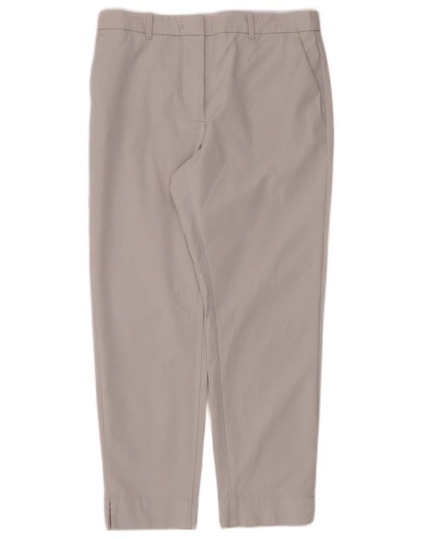 Marks & Spencer Pantalones Cortos Rectos para Mujer UK 10 Small W32 L25 Gris