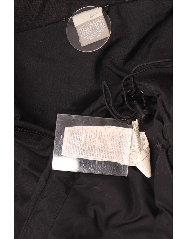 Nike - Chaqueta cortavientos con capucha para hombre, talla 42/44, poliéster negro grande