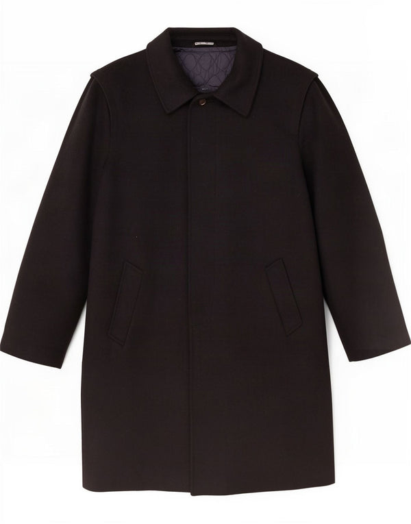 Abrigo vintage para hombre IT 52 XL Lana negra
