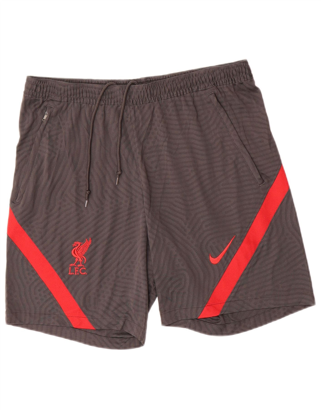 NIKE Liverpool - Pantalones cortos deportivos para hombre, talla grande, color negro, poliéster
