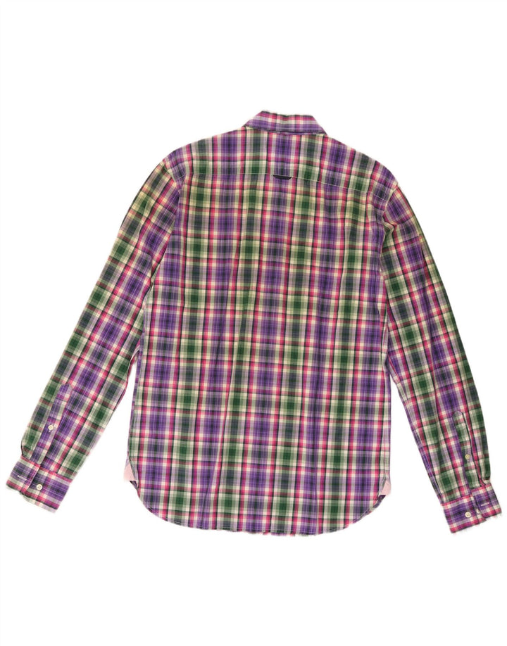 Henry Cottons Camisa para hombre Talla 39 Mediana Algodón a cuadros multicolor