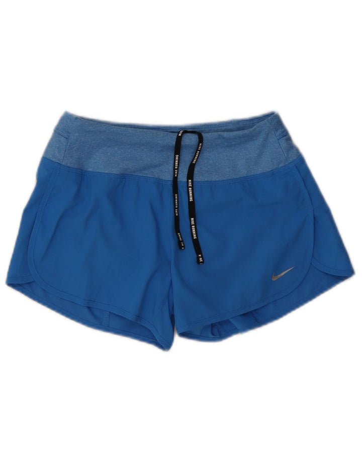 Nike Pantalones cortos deportivos Dri Fit para mujer UK 4 XS Poliéster azul