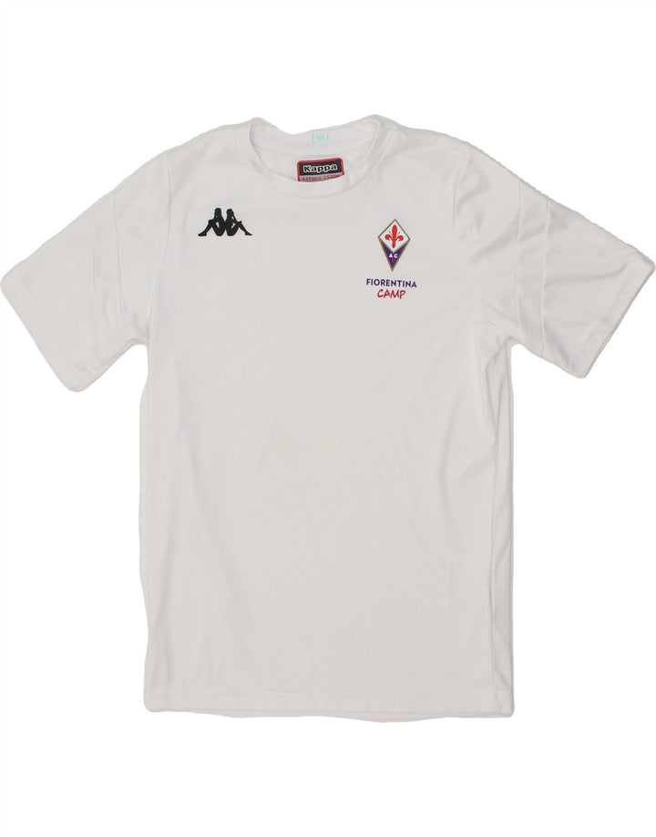 KAPPA Boys Graphic T-Shirt Top 11-12 Years White Polyester Vintage Kappa and Second-Hand Kappa from Messina Hembry 
