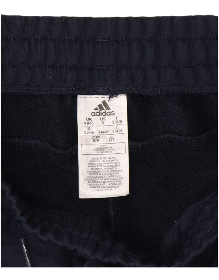 Adidas Pantalones de chándal para mujer Joggers UK 8/10 Small Azul marino Poliéster