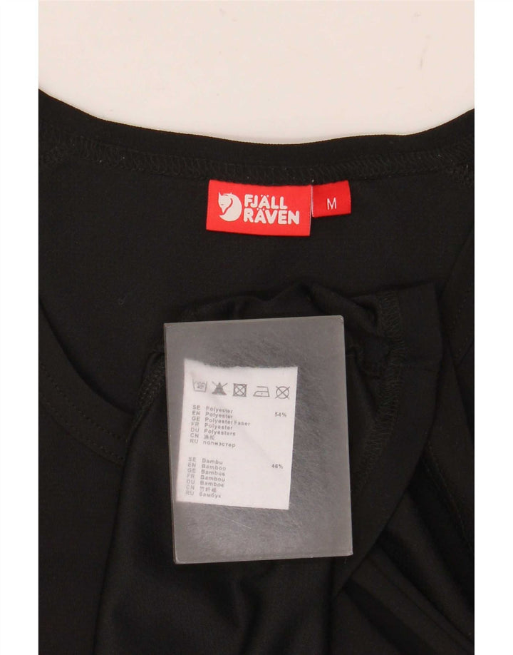 Fjall Raven Camiseta para mujer Top UK 44 Mediano Negro Poliéster