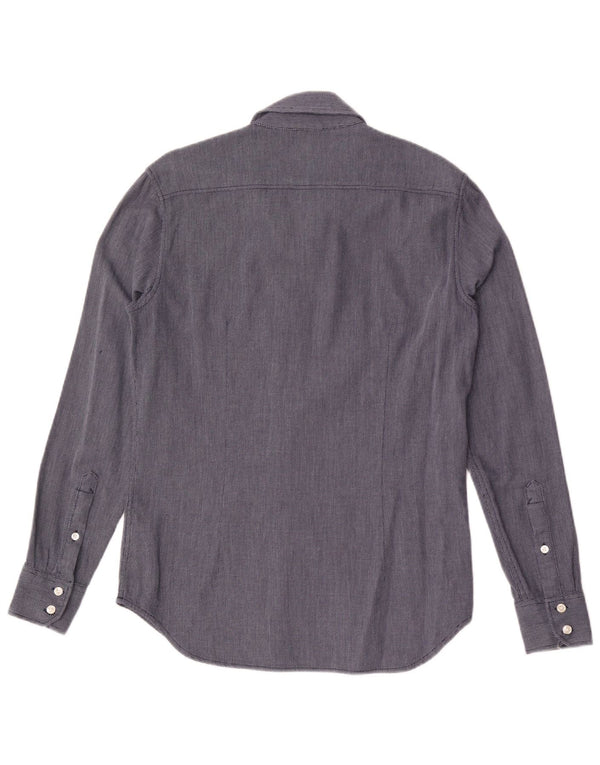 Camisa G-Star Hombre Algodón Geométrico Azul Marino Medio