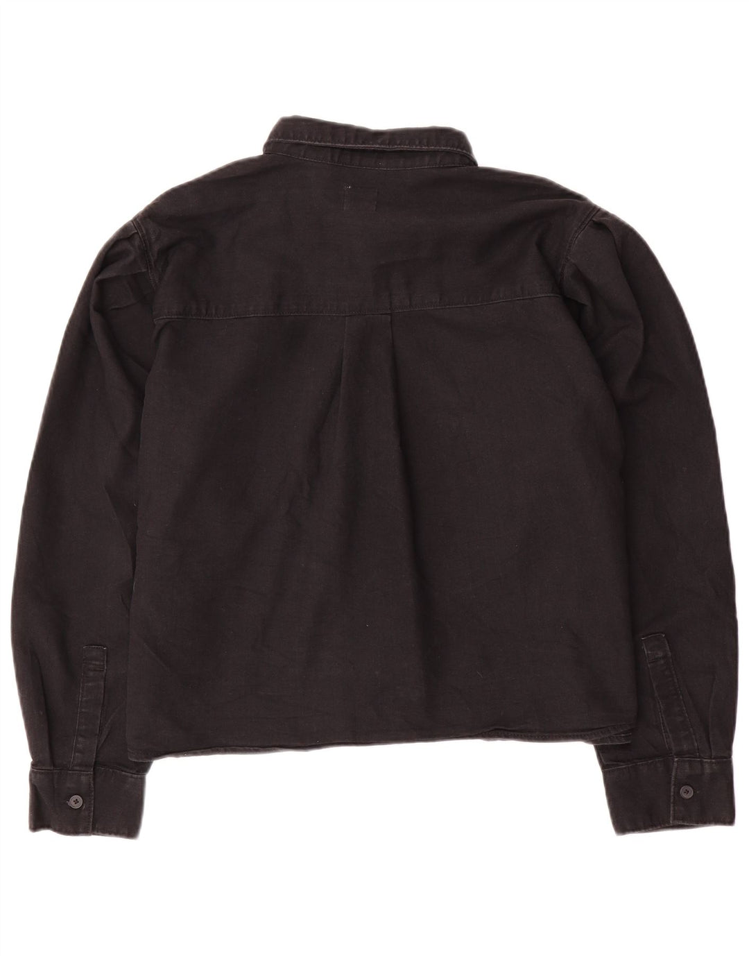 LEVI'S Camisa vaquera extragrande para mujer UK 44 Algodón negro mediano