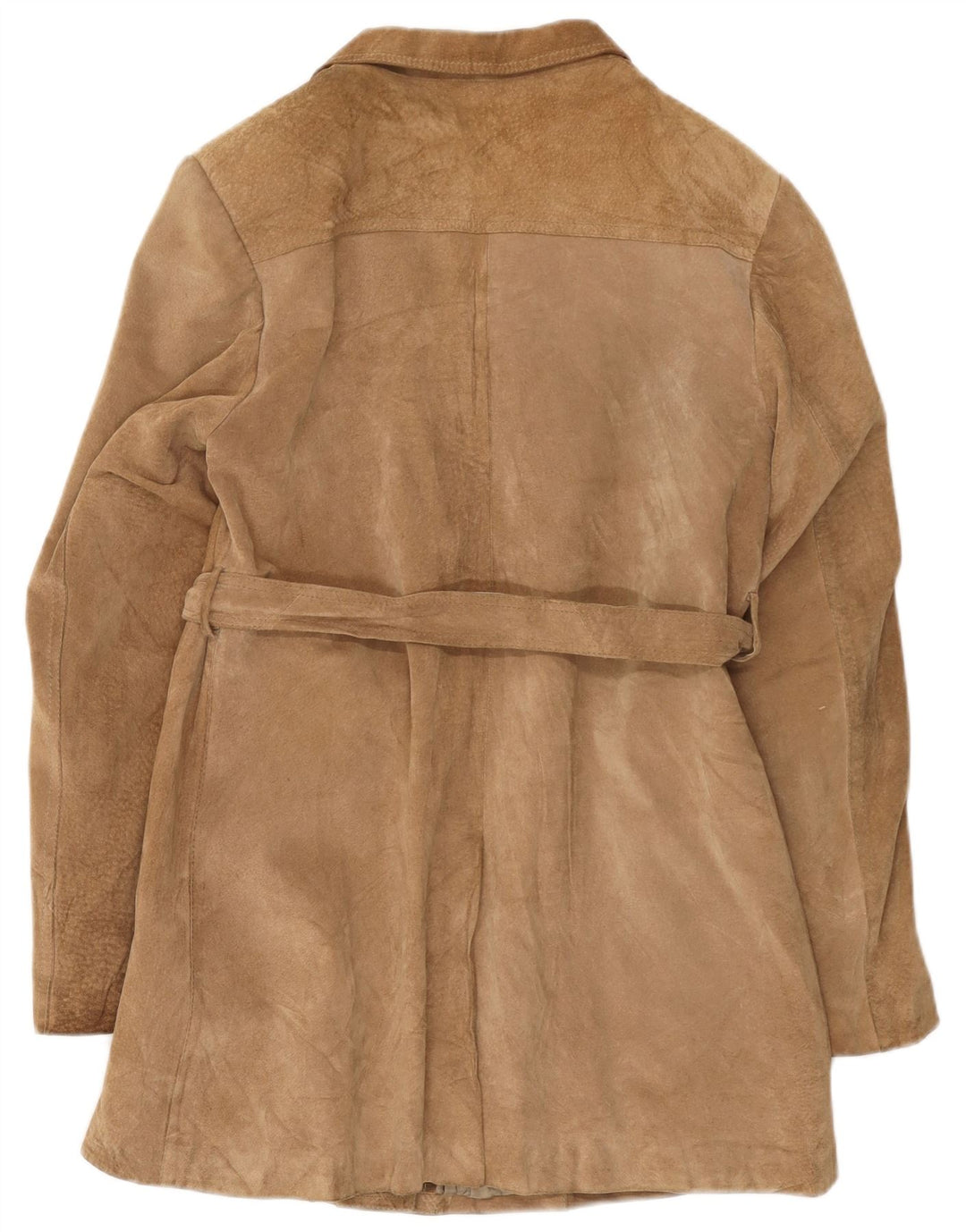 Vintage mujer ante abrigo Reino Unido 14 Medio Beige