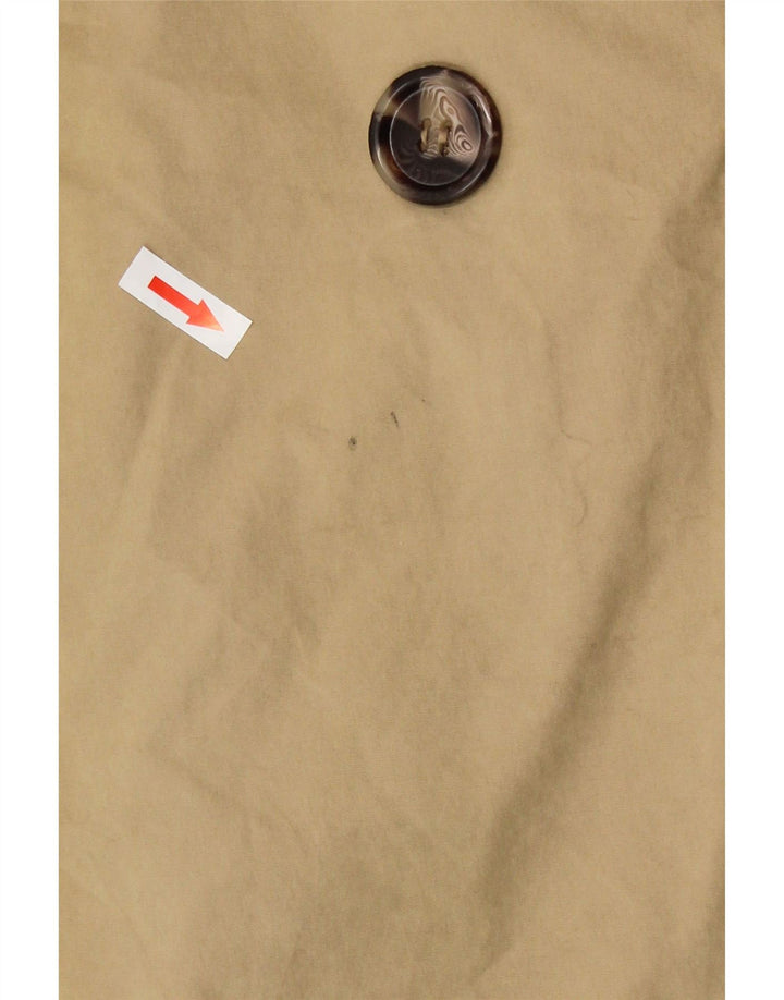 Zara Mujer Gabardina UK 44 Algodón Beige Medio
