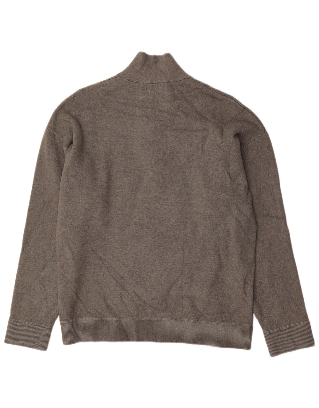 MASSIMO DUTTI Jersey Hombre con Cremallera y Cuello XL Viscosa Gris