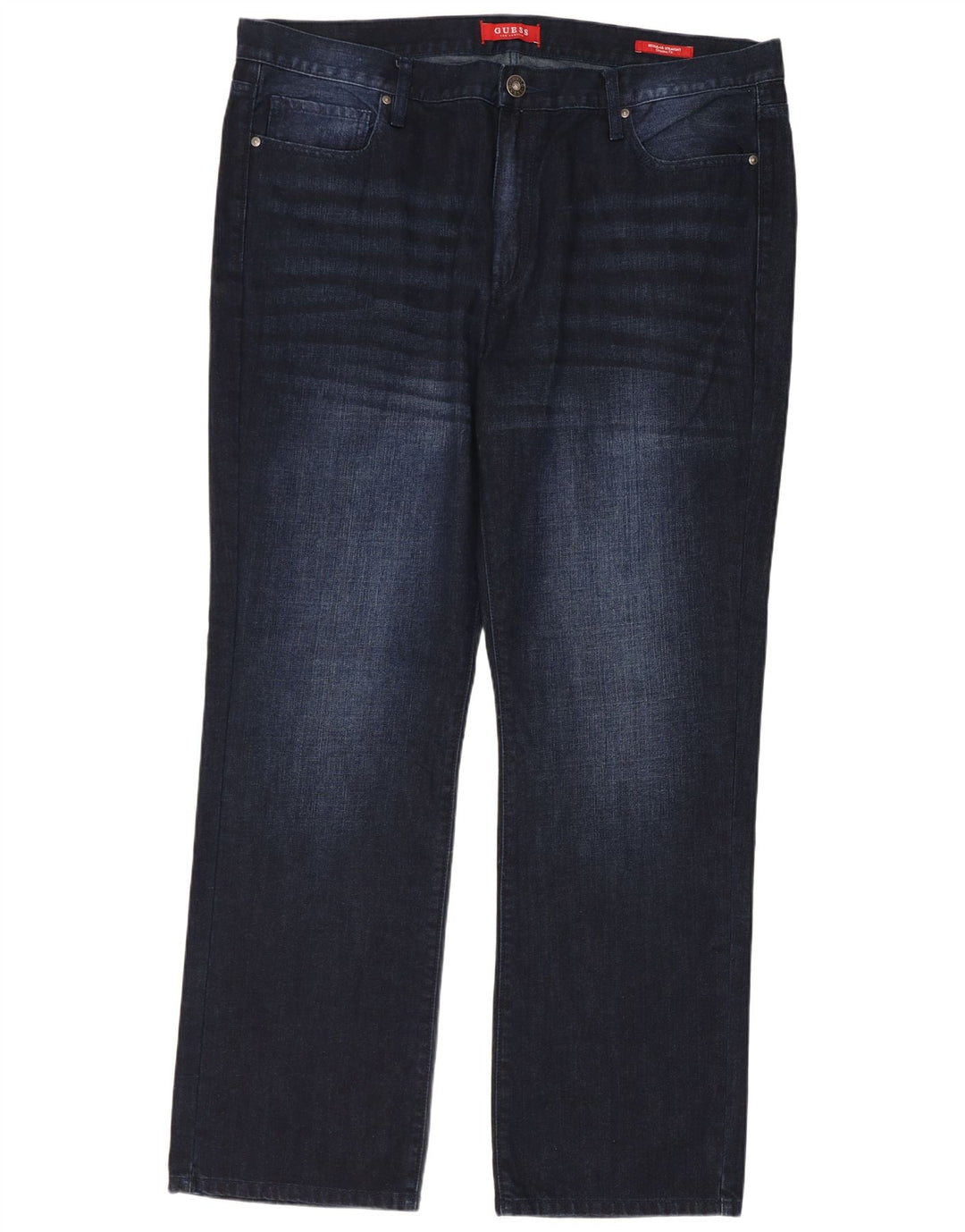 Guess Vaqueros Rectos Hombre W40 L32 Azul Marino Algodón