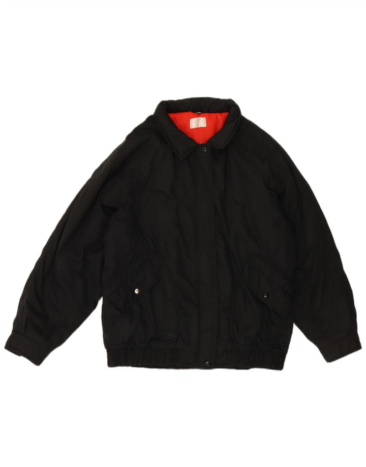 Chaqueta cortavientos vintage para mujer Reino Unido 18 XL Polietileno negro