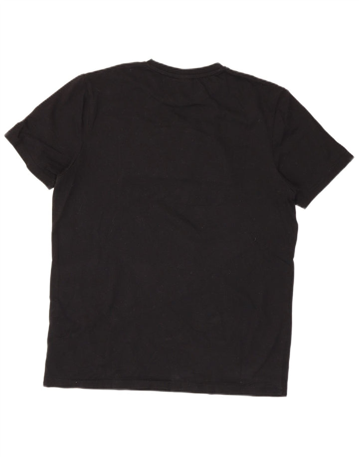 Ellesse - Camiseta gráfica para hombre, talla grande, algodón negro