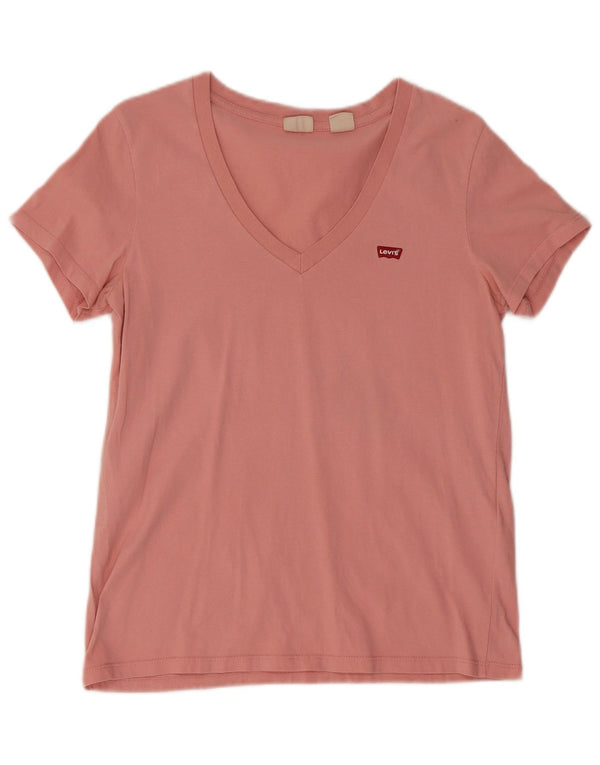 Levi's Camiseta para mujer Top UK 10 Small Pink Cotton