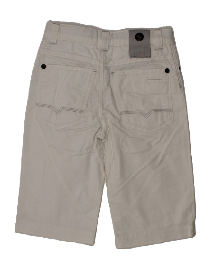 HUGO BOSS Boys Regular Fit Casual Shorts 7-8 Years W20  White Vintage Hugo Boss and Second-Hand Hugo Boss from Messina Hembry 