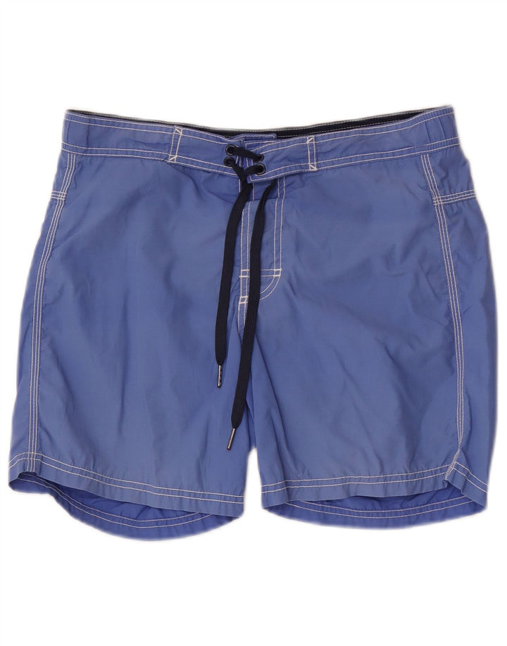 Benetton Bañador Corto Hombre Azul Algodón