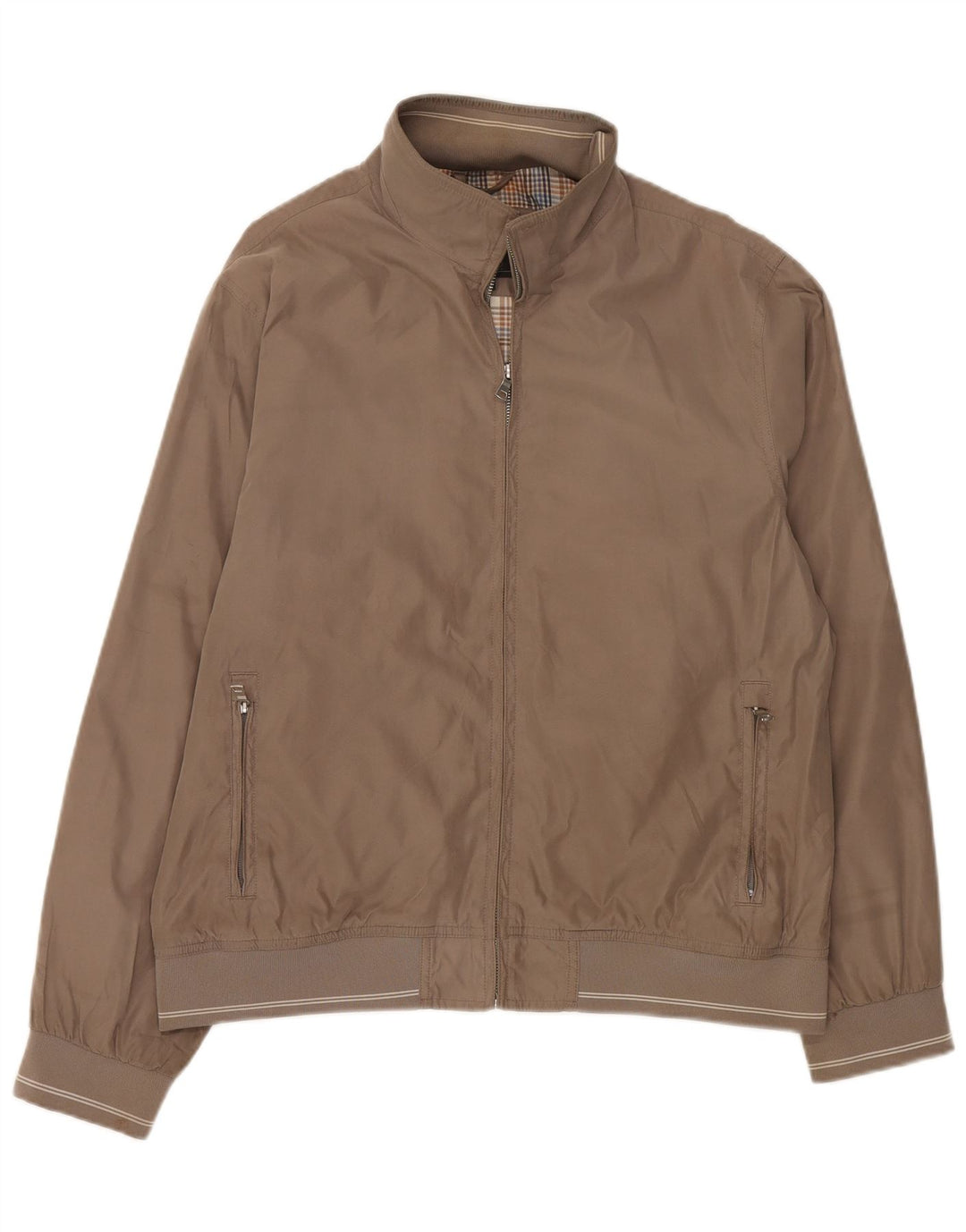Marks & Spencer Chaqueta Bomber para Hombre UK 40 Grande Poliéster Marrón