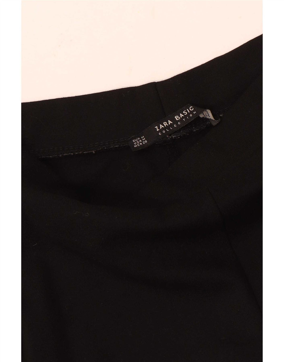 Zara Leggings Mujer UK 40 Mediano Rayas Negras