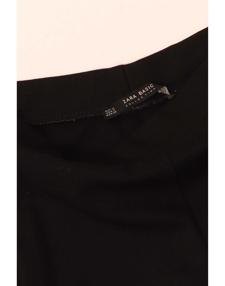 Zara Leggings Mujer UK 40 Mediano Rayas Negras
