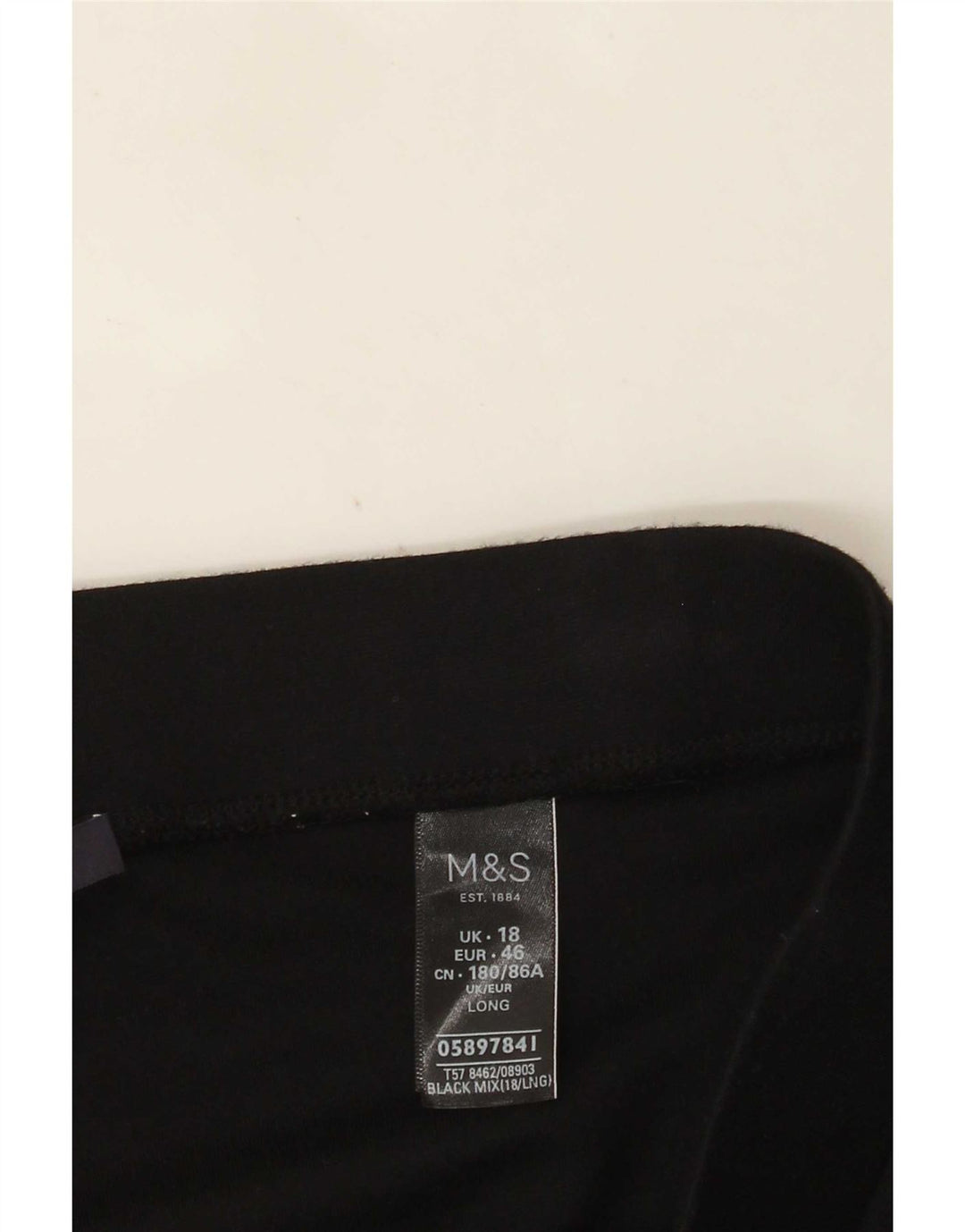 Marks & Spencer Leggings para mujer UK 40 XL Viscosa negra
