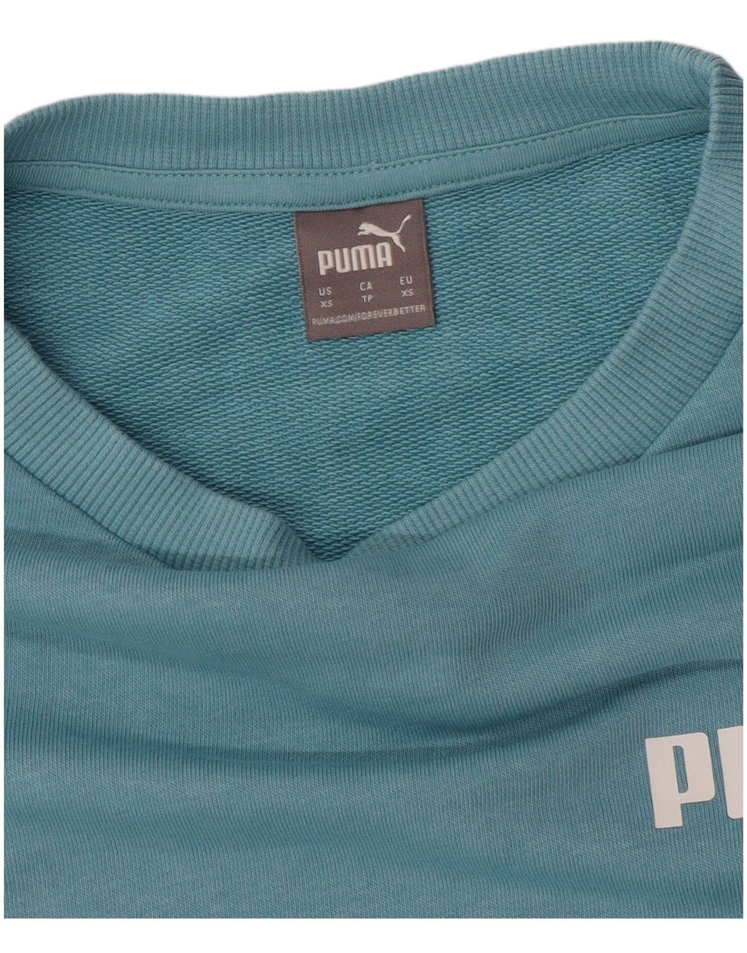 PUMA Sudadera con gráfico extragrande para mujer UK 6 XS Azul