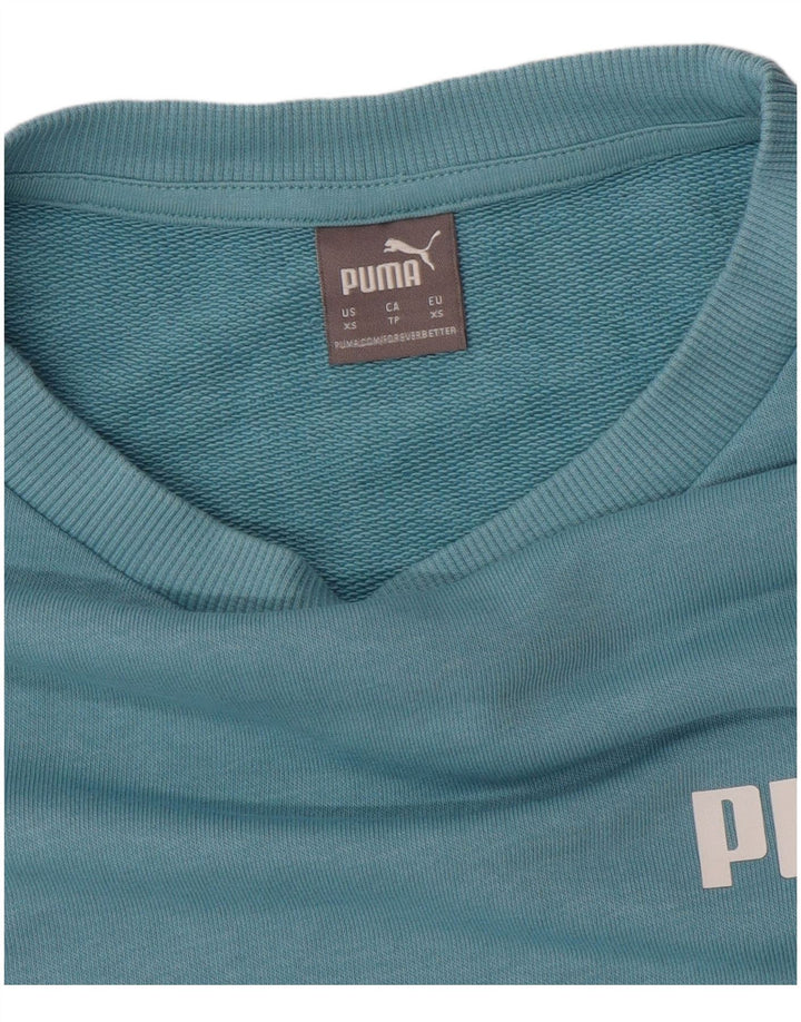 PUMA Sudadera con gráfico extragrande para mujer UK 6 XS Azul