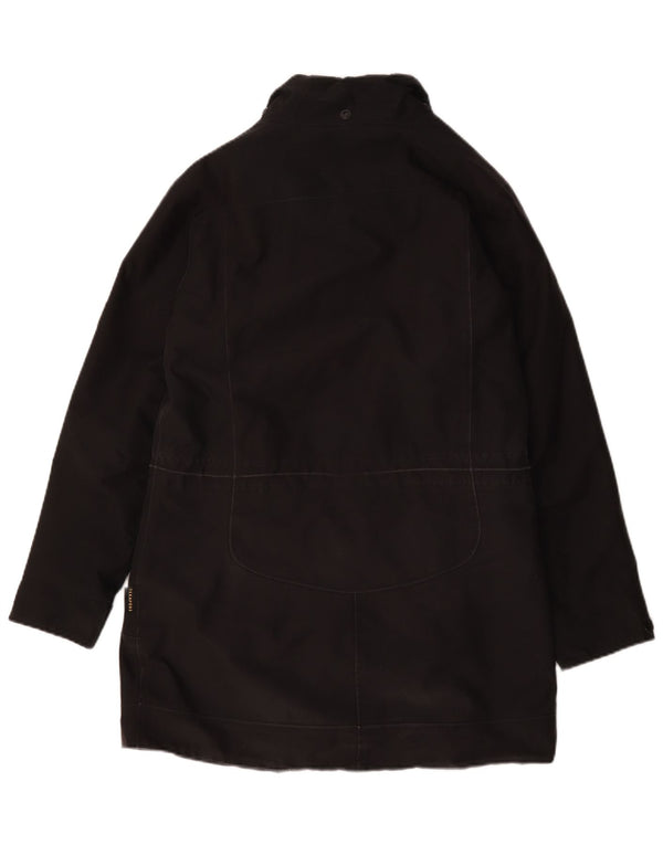 Jack Wolfskin Womens Windbreaker Coat UK 12/14 Medium Black Polyester