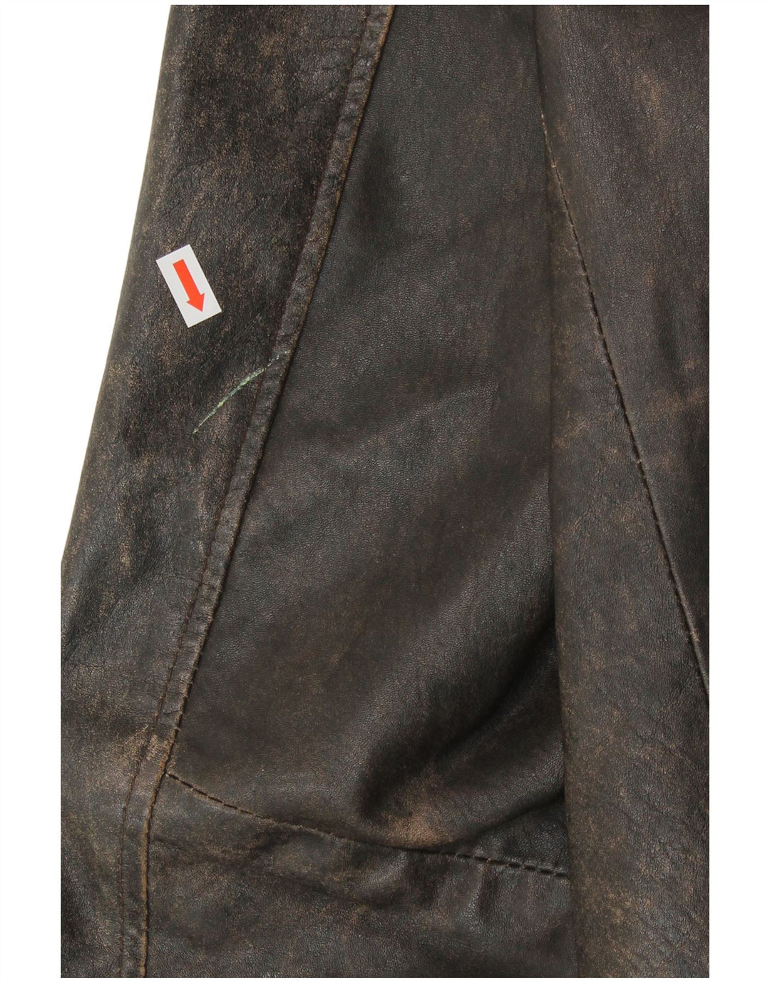 Mays & Rose Chaqueta de cuero para hombre IT 50 Cuero marrón grande