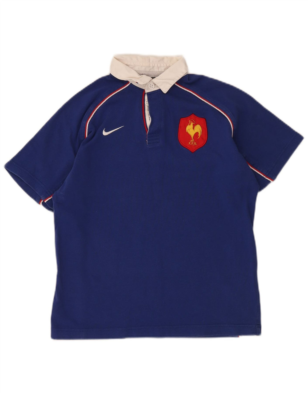 NIKE Polo de rugby para niños, talla grande, azul, 12-13 años