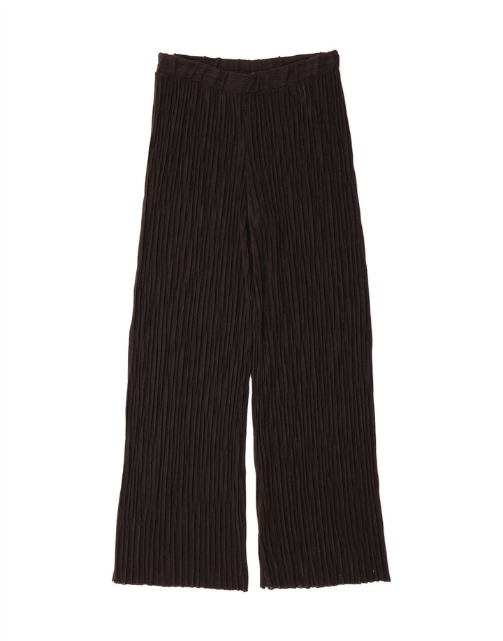 ZARA Womens Straight Casual Trousers UK 16 Large  Black Polyester Vintage Zara and Second-Hand Zara from Messina Hembry 