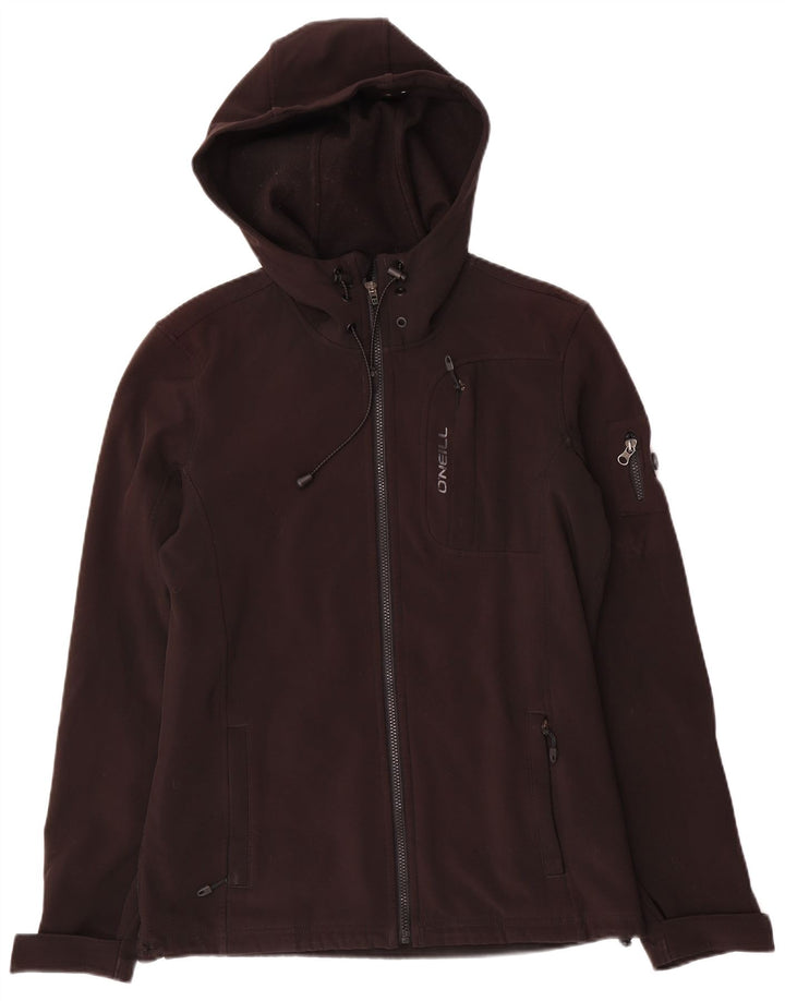 O'Neill Chaqueta cortavientos con capucha para hombre UK 36 Small Poliéster negro