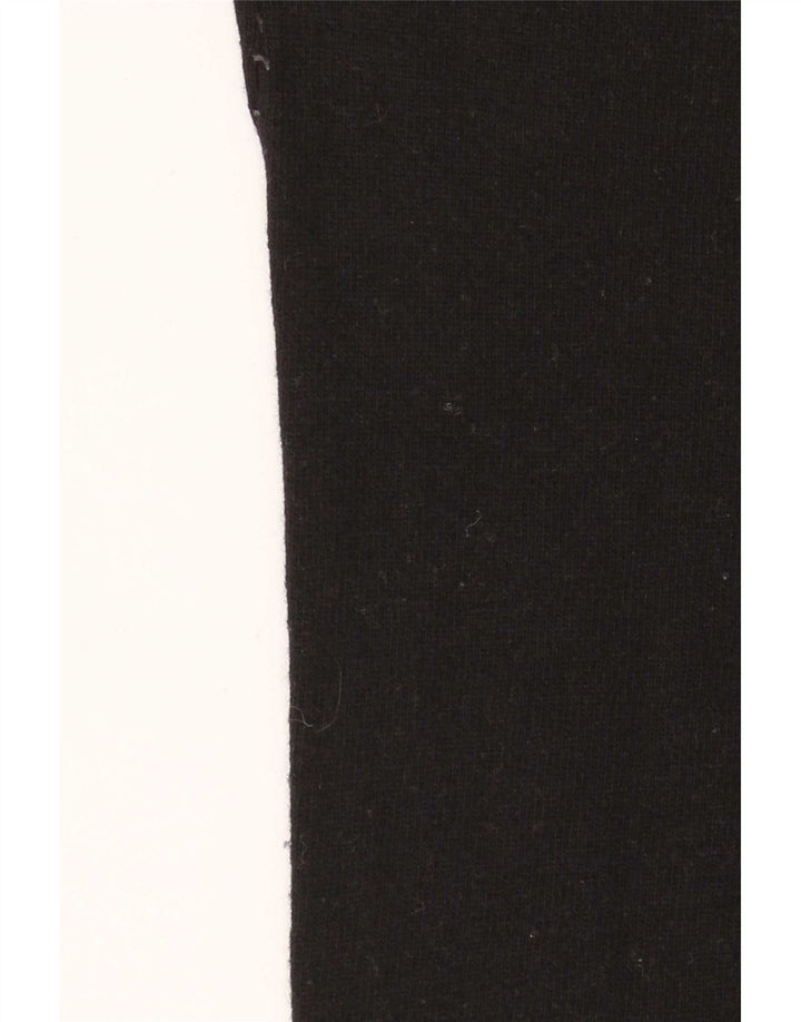 Benetton Jersey De Cuello Vuelto para Mujer UK 40 Small Lana Negra