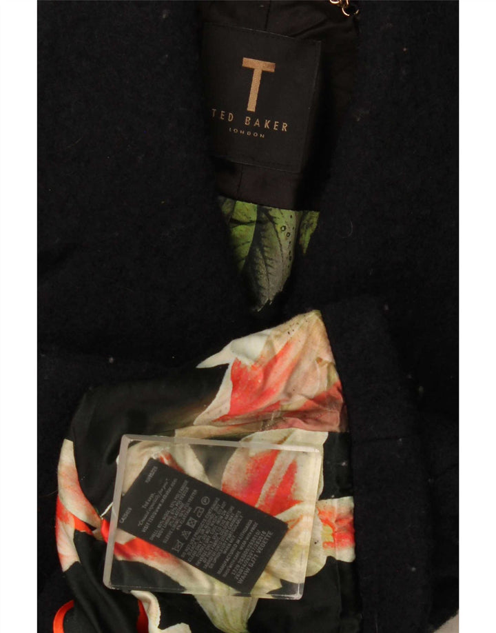 Ted Baker Chaqueta Bolero para Mujer UK 8 Small Lana Negra