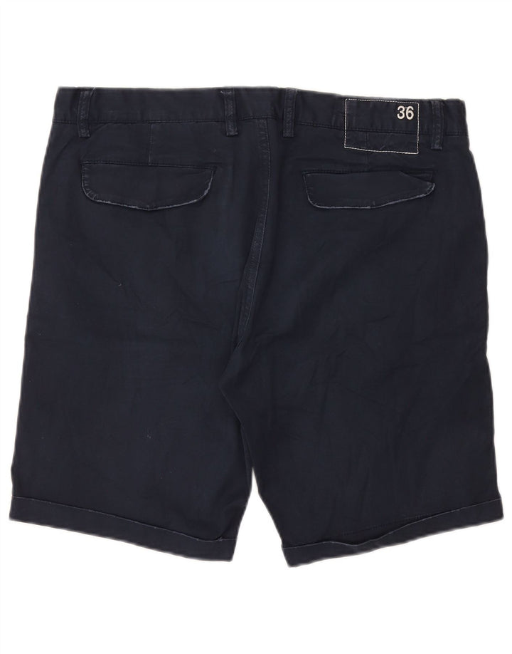 Sun68 Pantalones cortos chinos para hombre W36 Grande Algodón azul marino