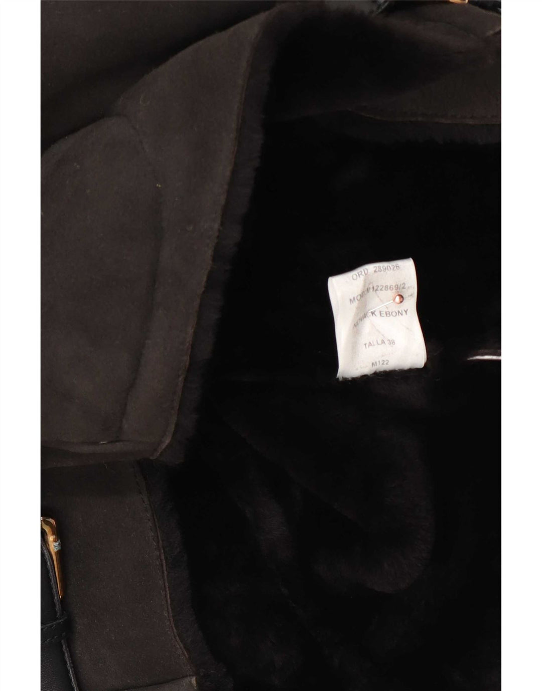 Vintage mujer crop Sherpa Gilet EU 38 Marrón medio