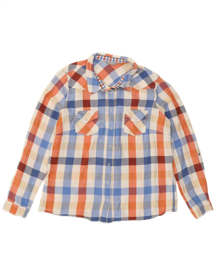 Marks & Spencer Camisa de franela para mujer UK 40 Mediana Cuadros multicolores