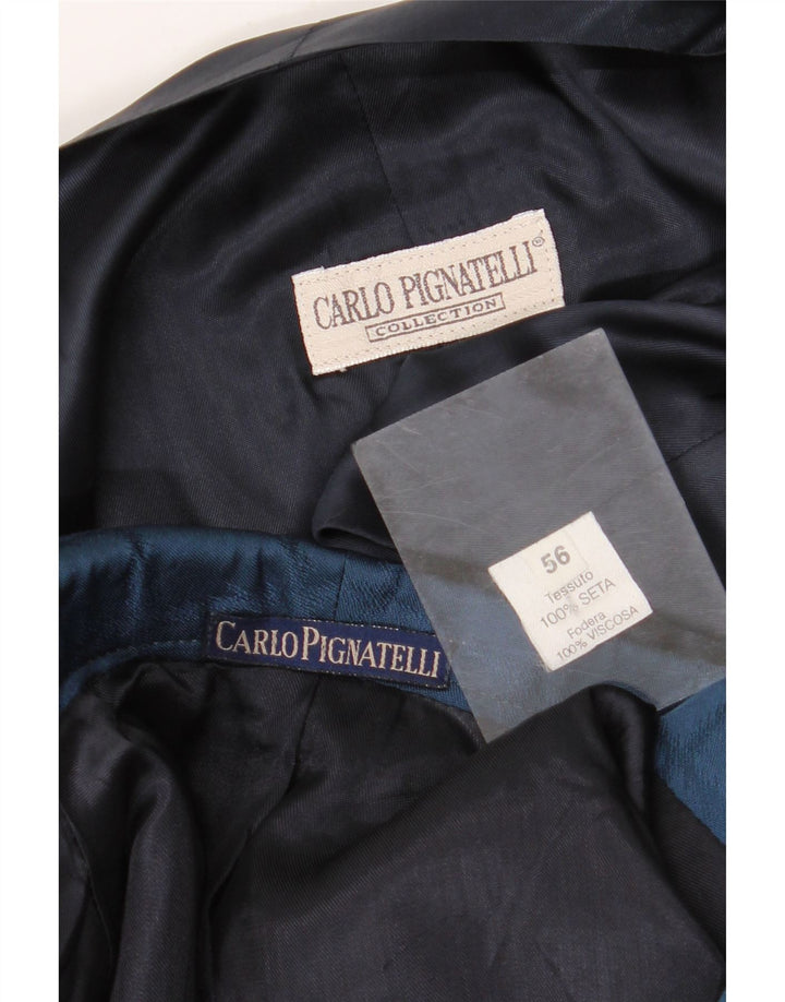 Carlo Pignatelli Conjunto de 2 piezas para hombre IT 56 3XL Seda azul