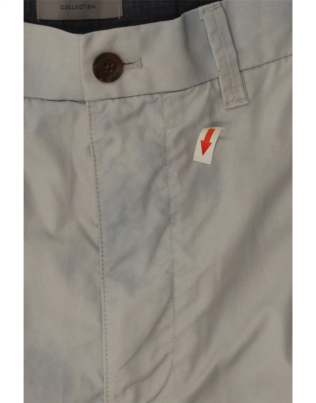 Marks & Spencer Pantalones cortos chinos para hombre W34 Algodón gris grande