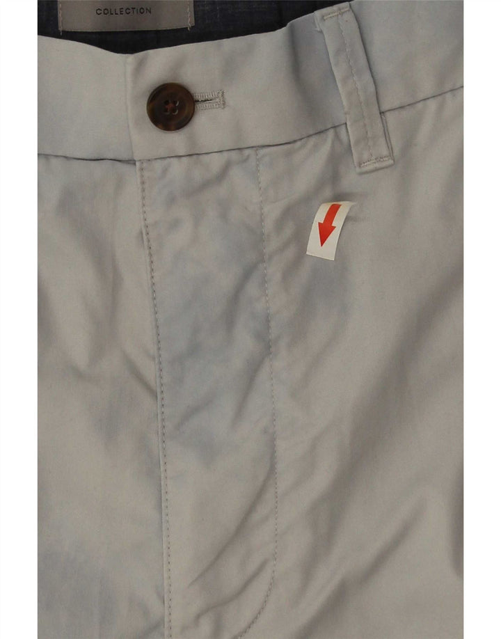 Marks & Spencer Pantalones cortos chinos para hombre W34 Algodón gris grande