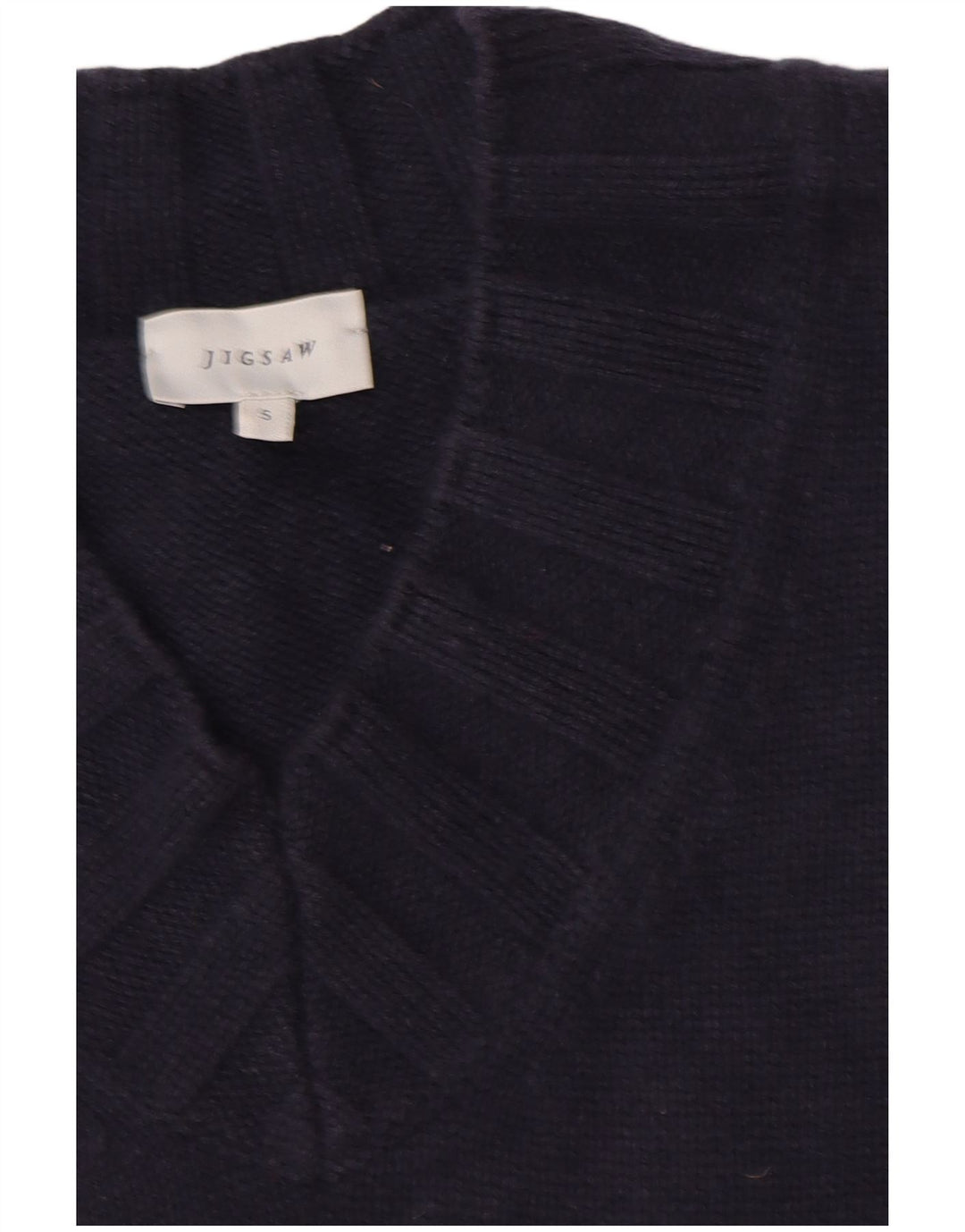 JIGSAW Camiseta sin mangas para mujer de gran tamaño UK 10 Small Navy Blue Wool